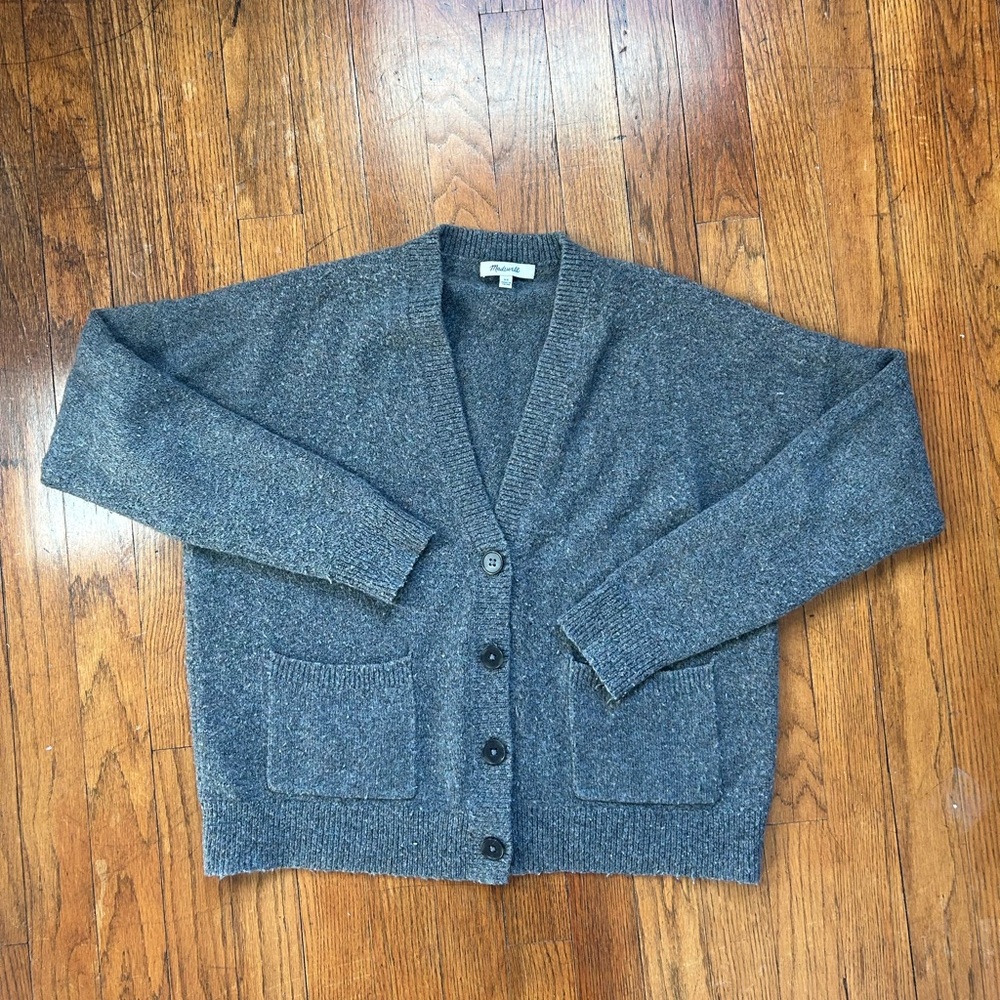 Madewell Women’s SoftWool Button-Front Cardigan